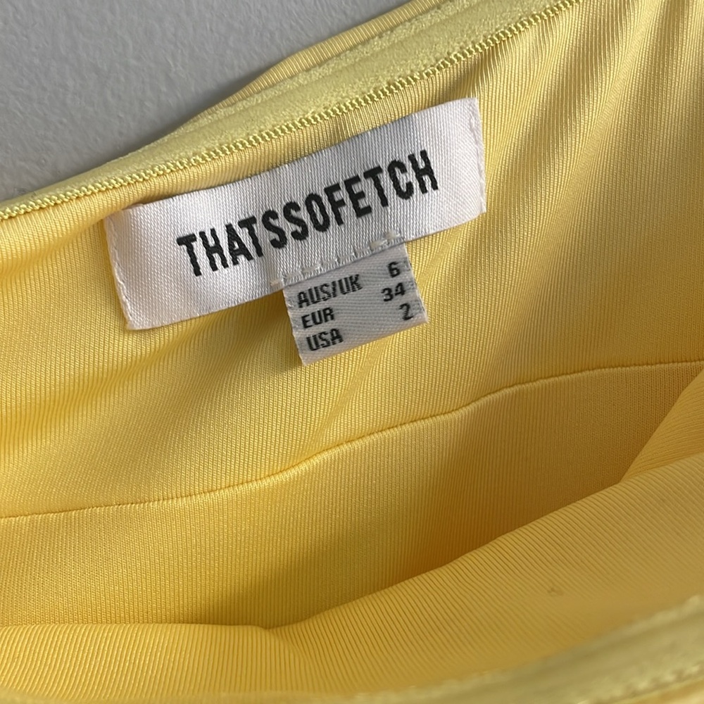 Thatssofetch Aveda Dress Yellow - image 4